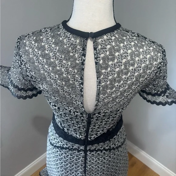 Three Floor, Elegant Black and White Women's Dress Size:4 - Picture 6 of 11